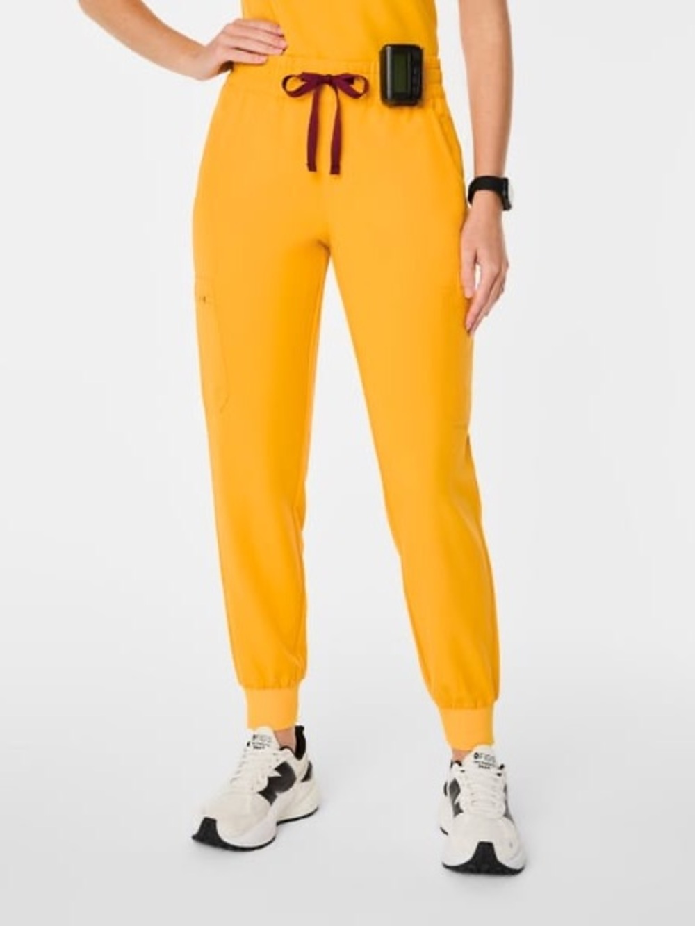 Figs HW Uman Relaxed Jogger Scrub in emergency yellow